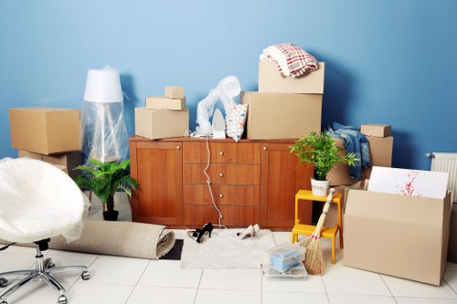 Commercial moving team preparing a business relocation in Richmond