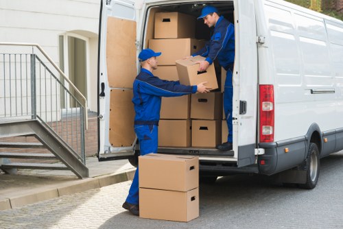 Movers handling heavy items during a Richmond relocation