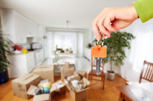 A local moving van service in Richmond handling household items