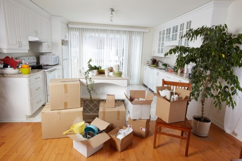 Man and van moving boxes in Richmond