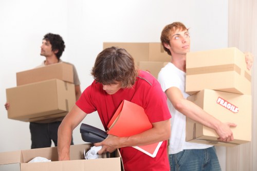 Person using a keyboard-accessible moving service webpage in Richmond