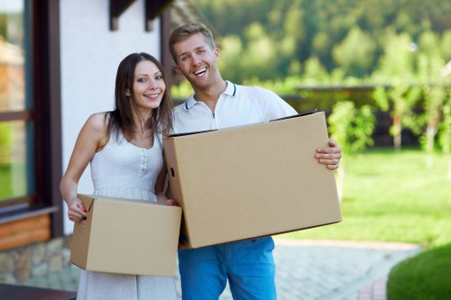 Office relocation items prepared for a Richmond business move