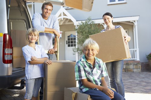 Local removal van service handling a residential move in Richmond