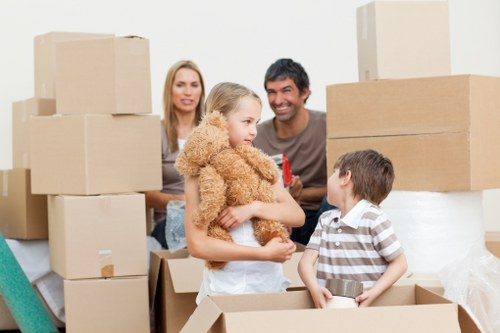 Local Richmond moving team preparing items for delivery